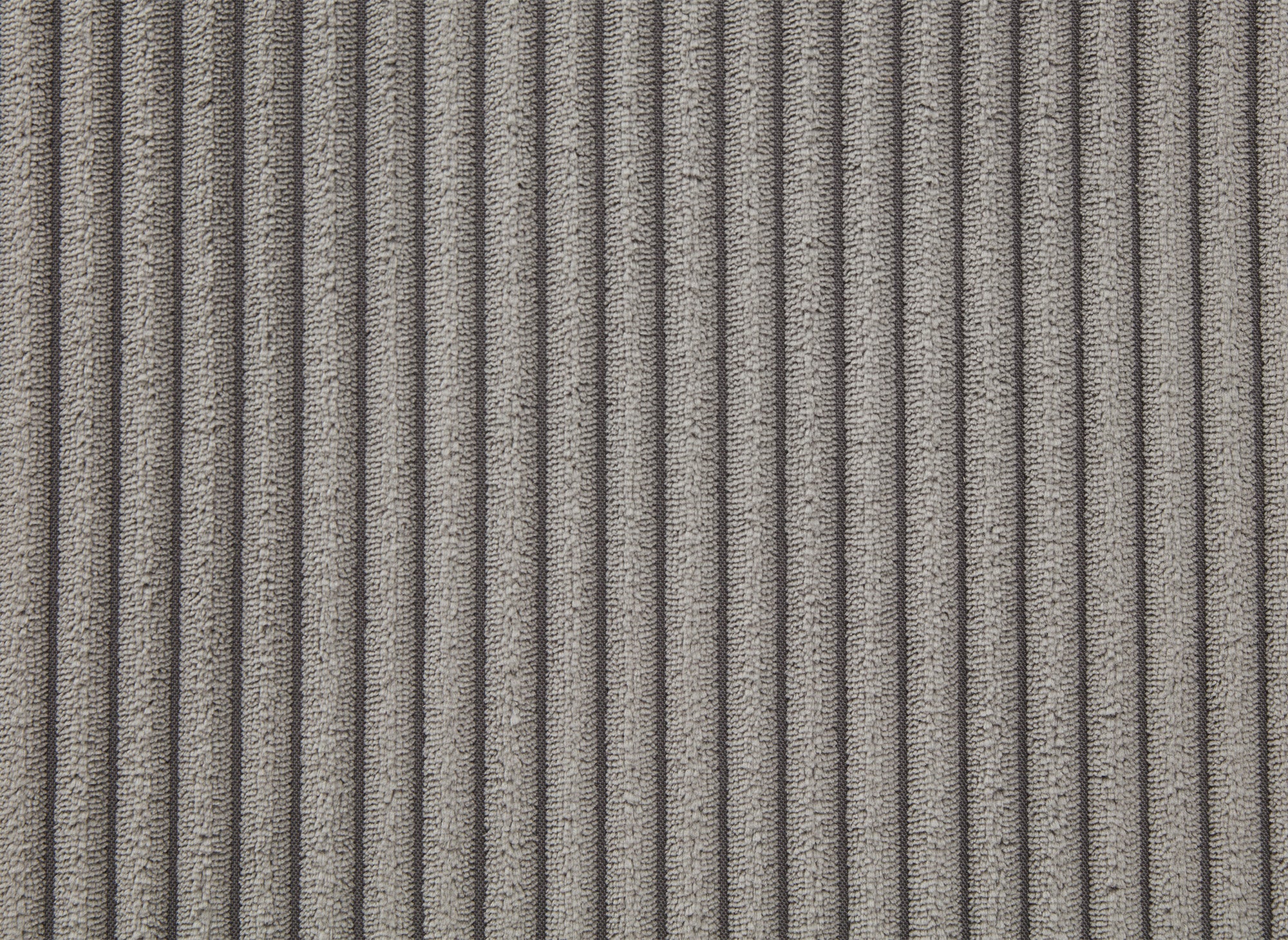 Canapé d'angle modulable en velours côtelé épais gris HARLEM