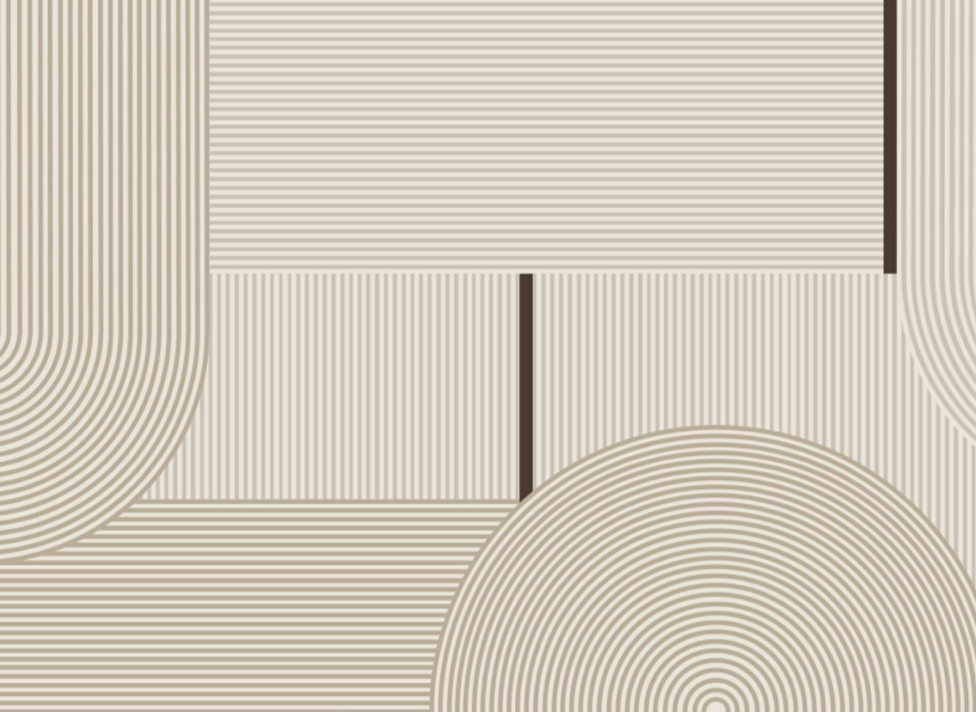 Tapis rectangulaire beige à motifs géométriques 160x230cm LYRA