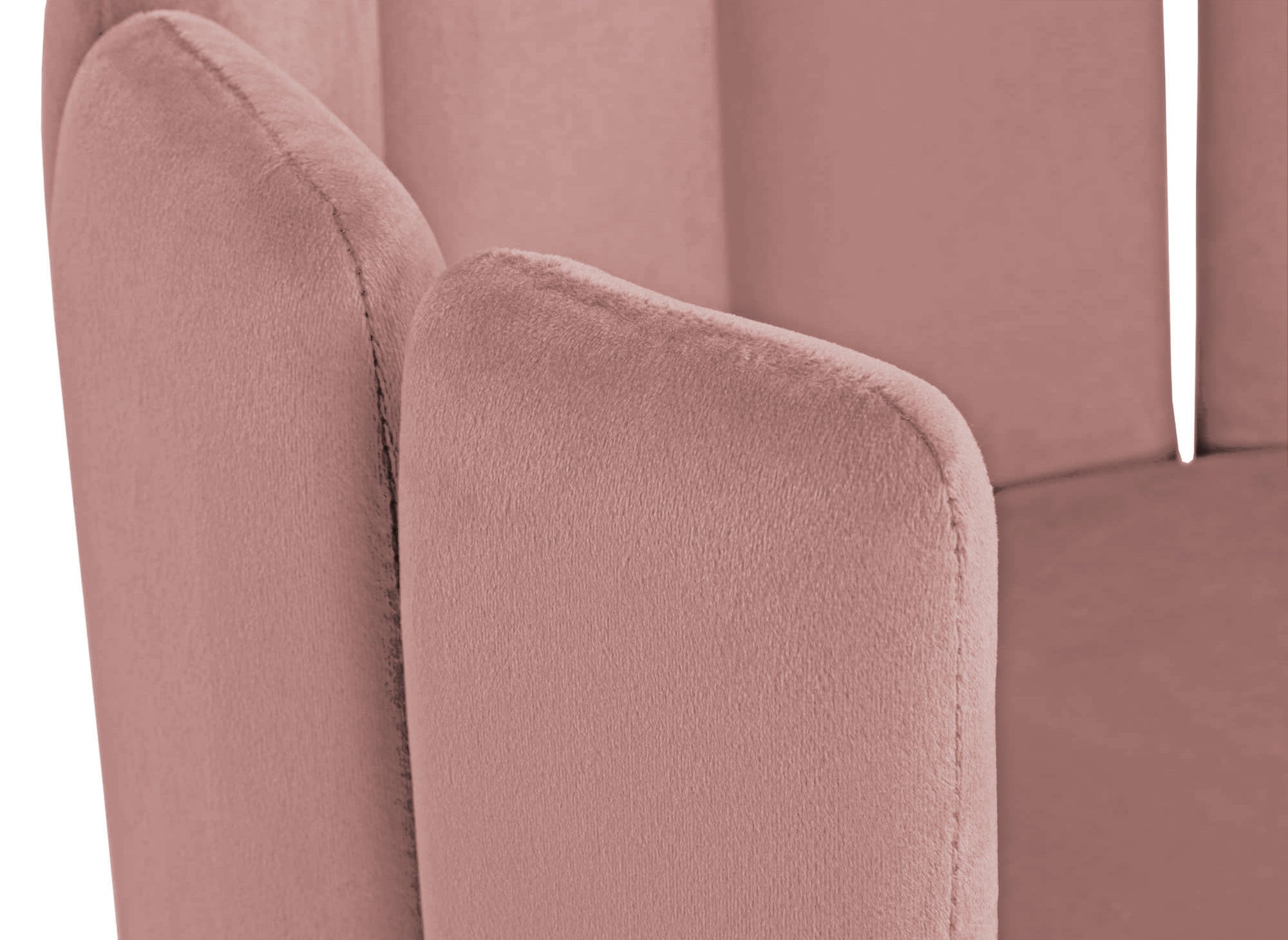 Lot de 2 tabourets de bar design en velours rose DEBBY