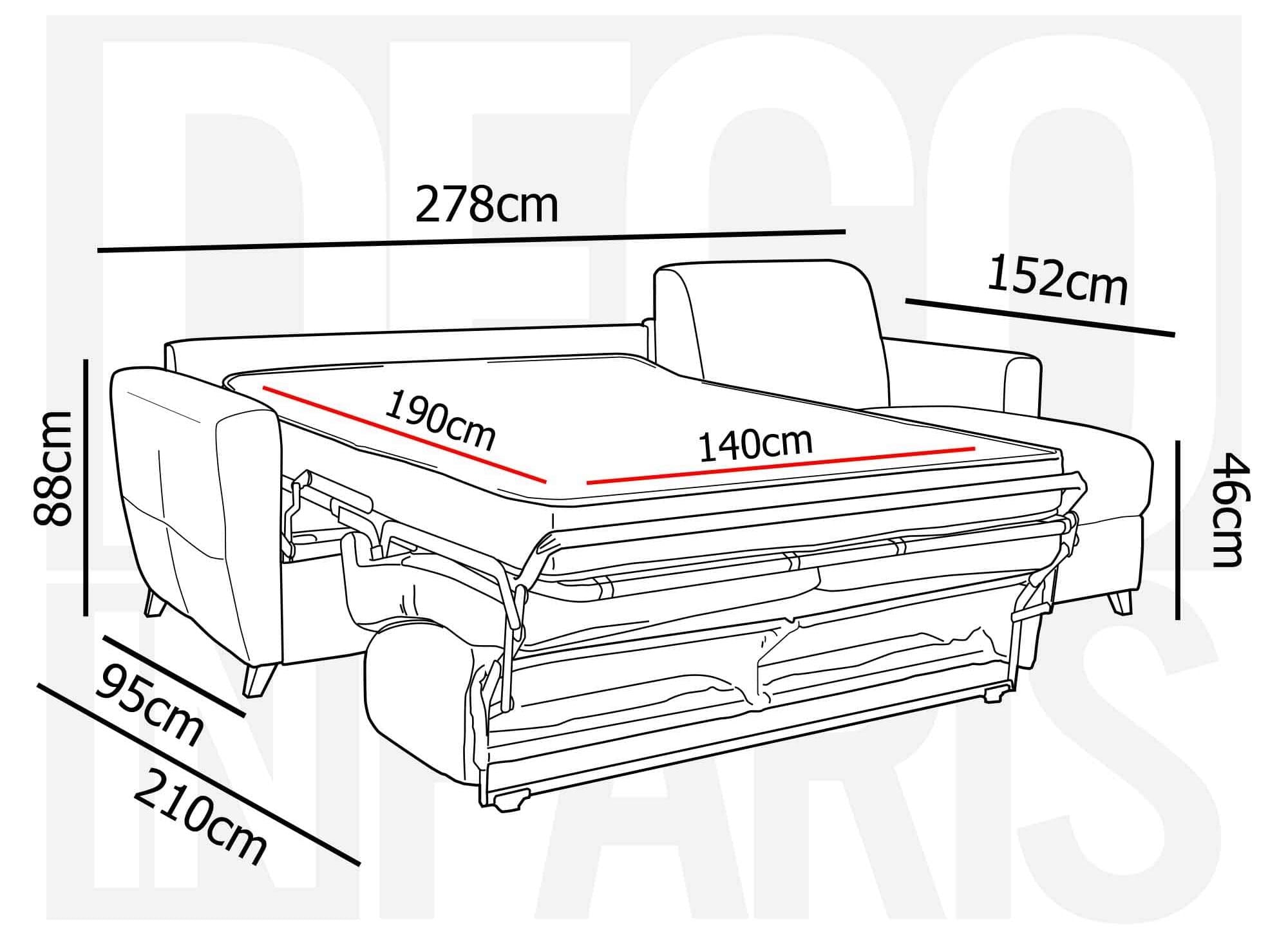 Canapé d'angle convertible réversible scandinave en tissu beige TOBIAS
