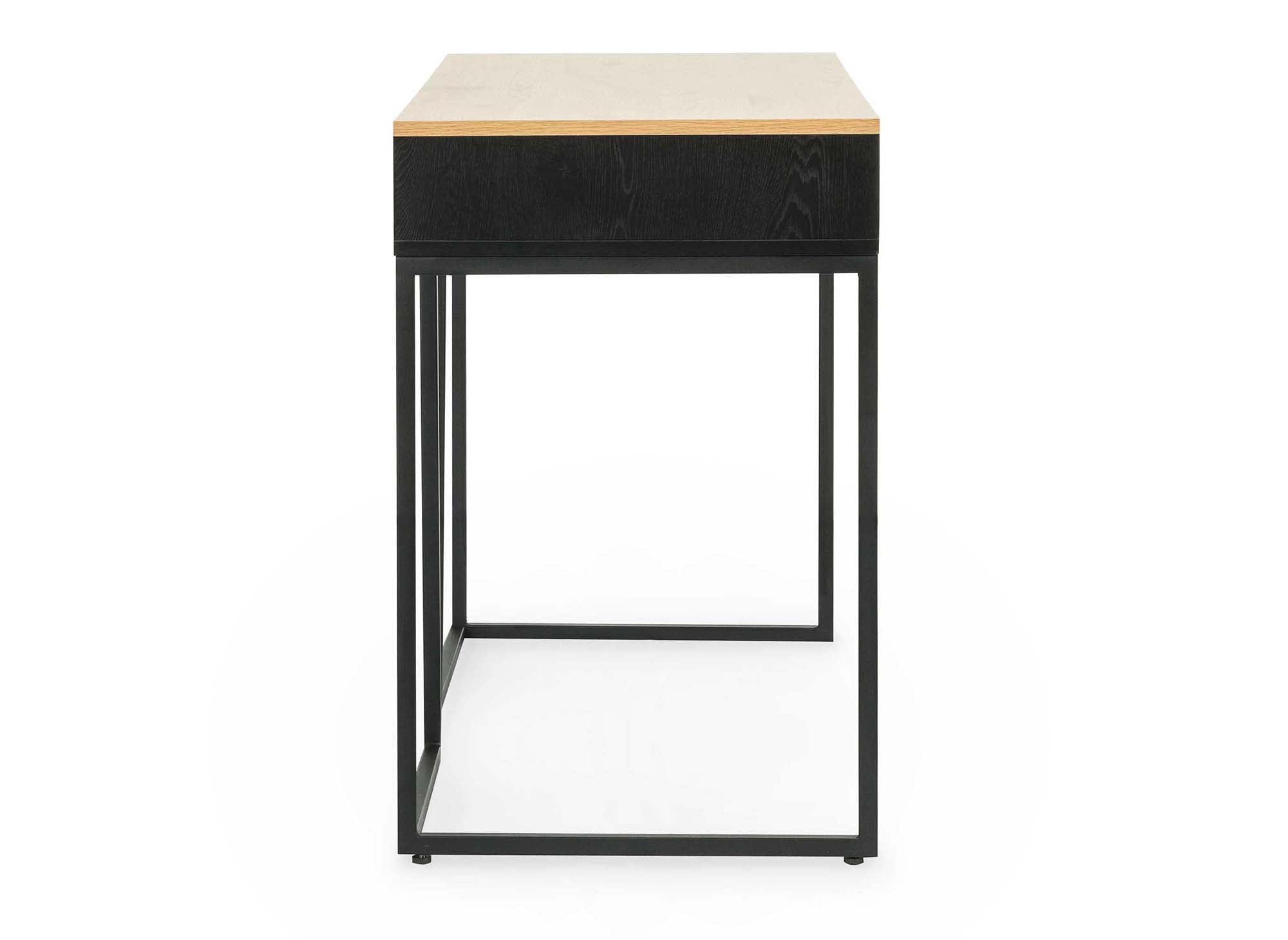 Bureau industriel avec tiroir et rangement en bois et métal COLETTE