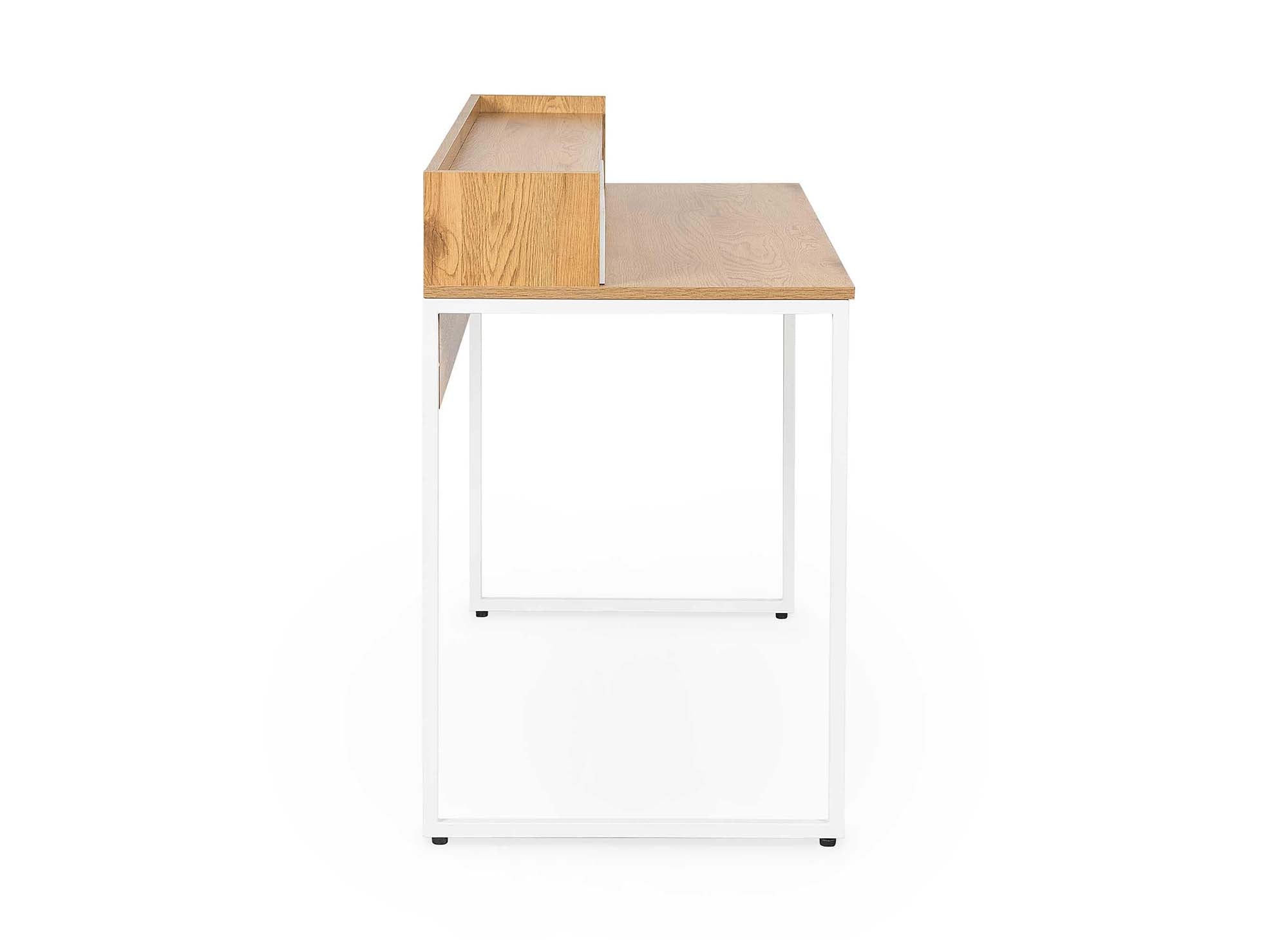 Bureau scandinave avec rangements en bois et métal NORBERT
