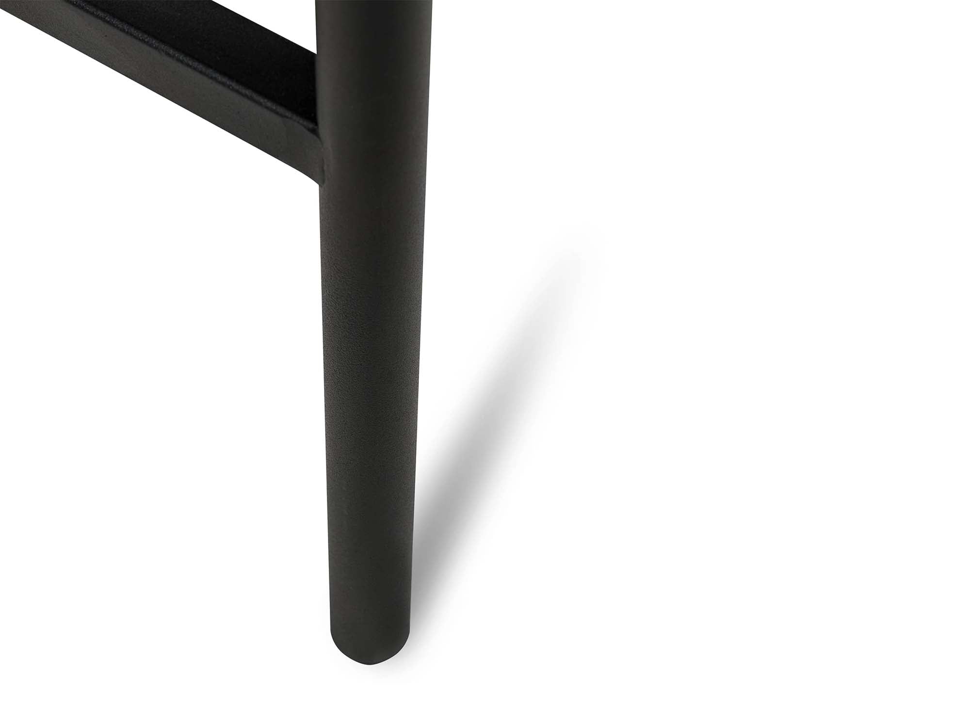 Bureau 2 tiroirs en bois et métal noir DARYL