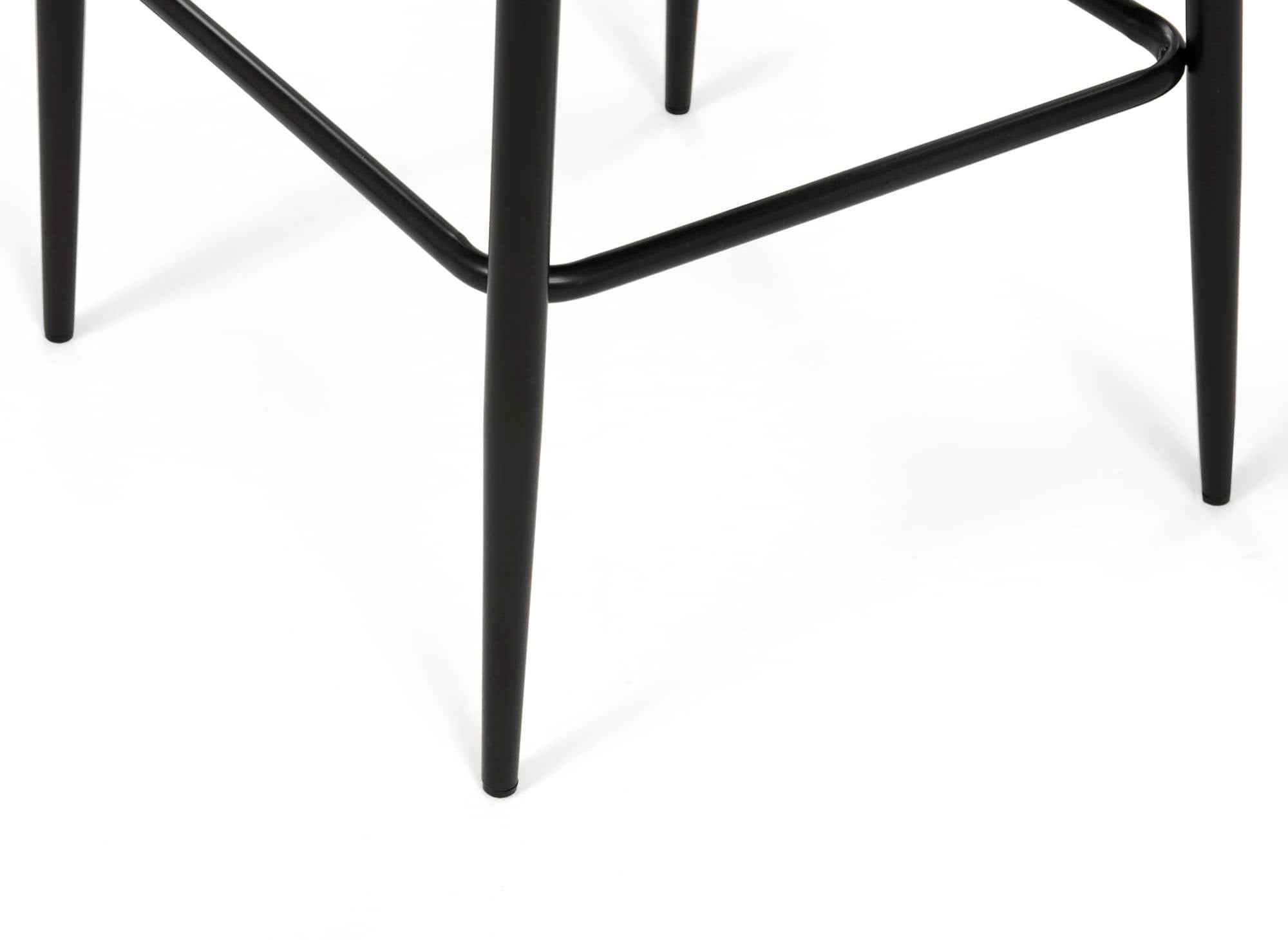 Lot de 2 tabourets de bar design en velours rose DEBBY