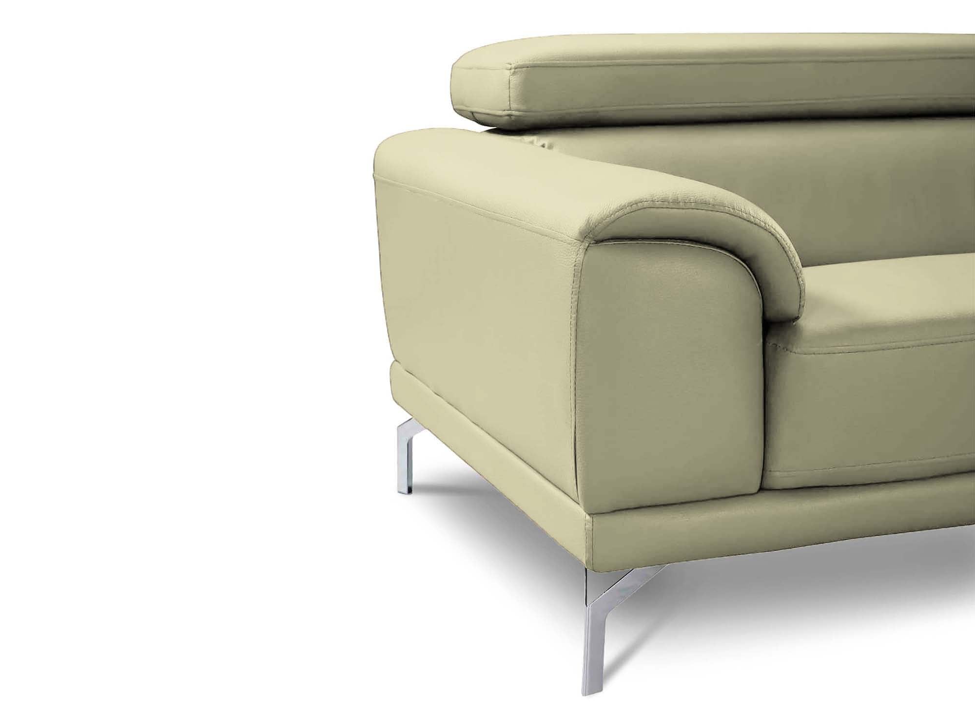 Canapé design contemporain beige 3 places BRITTA