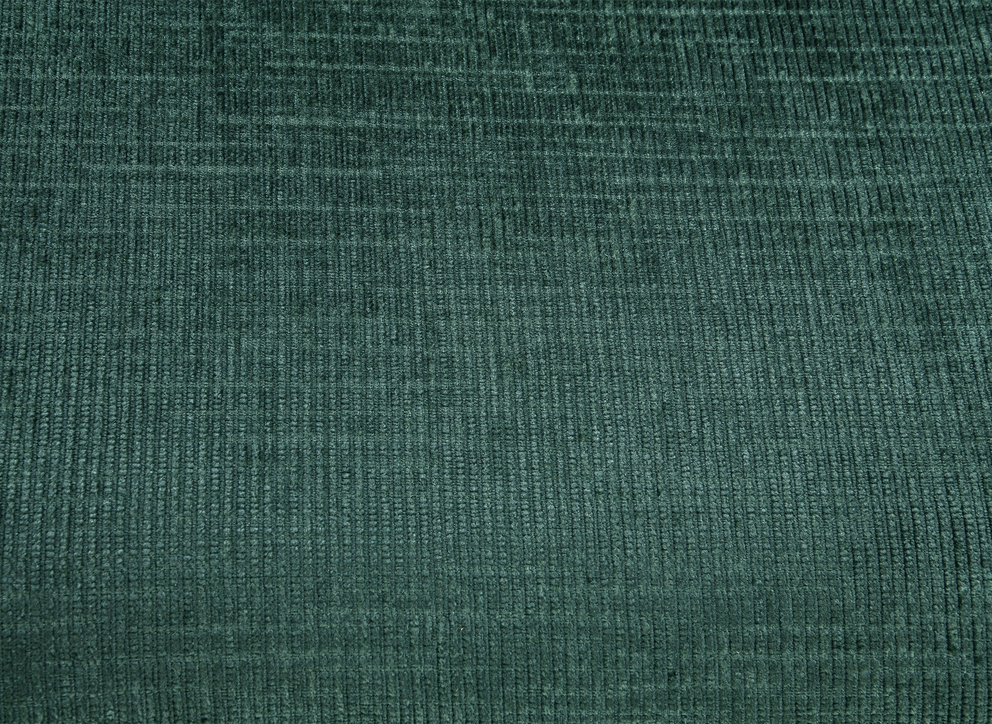 Canapé d'angle convertible avec coffre en velours chiné vert LUFY - Angle droit