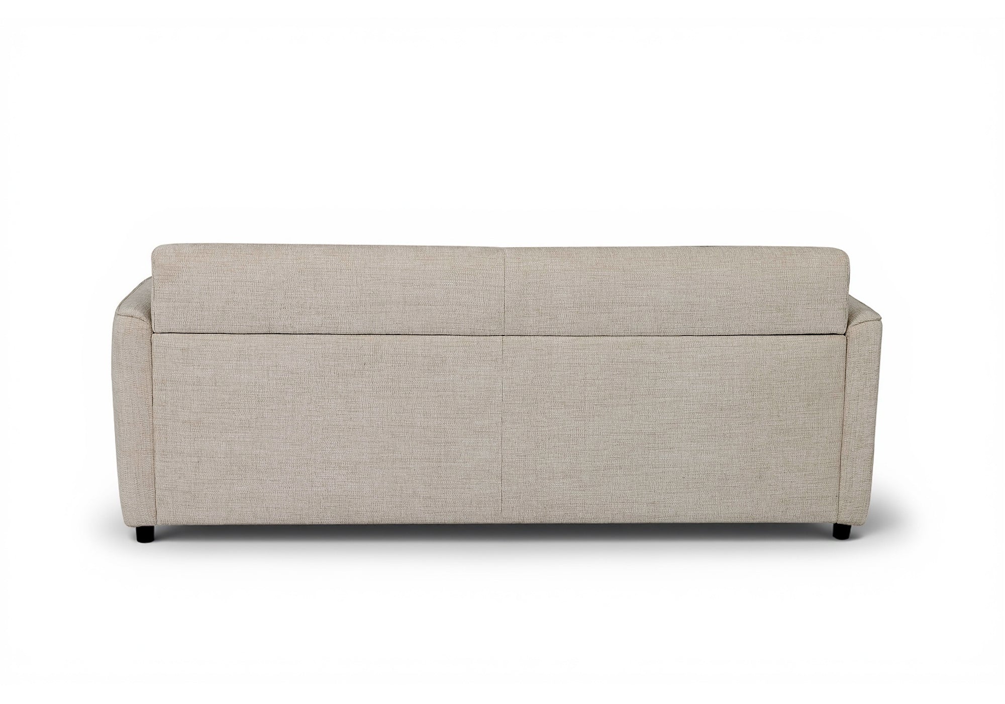Canapé convertible express 3 places en velours texturé beige CHIARA