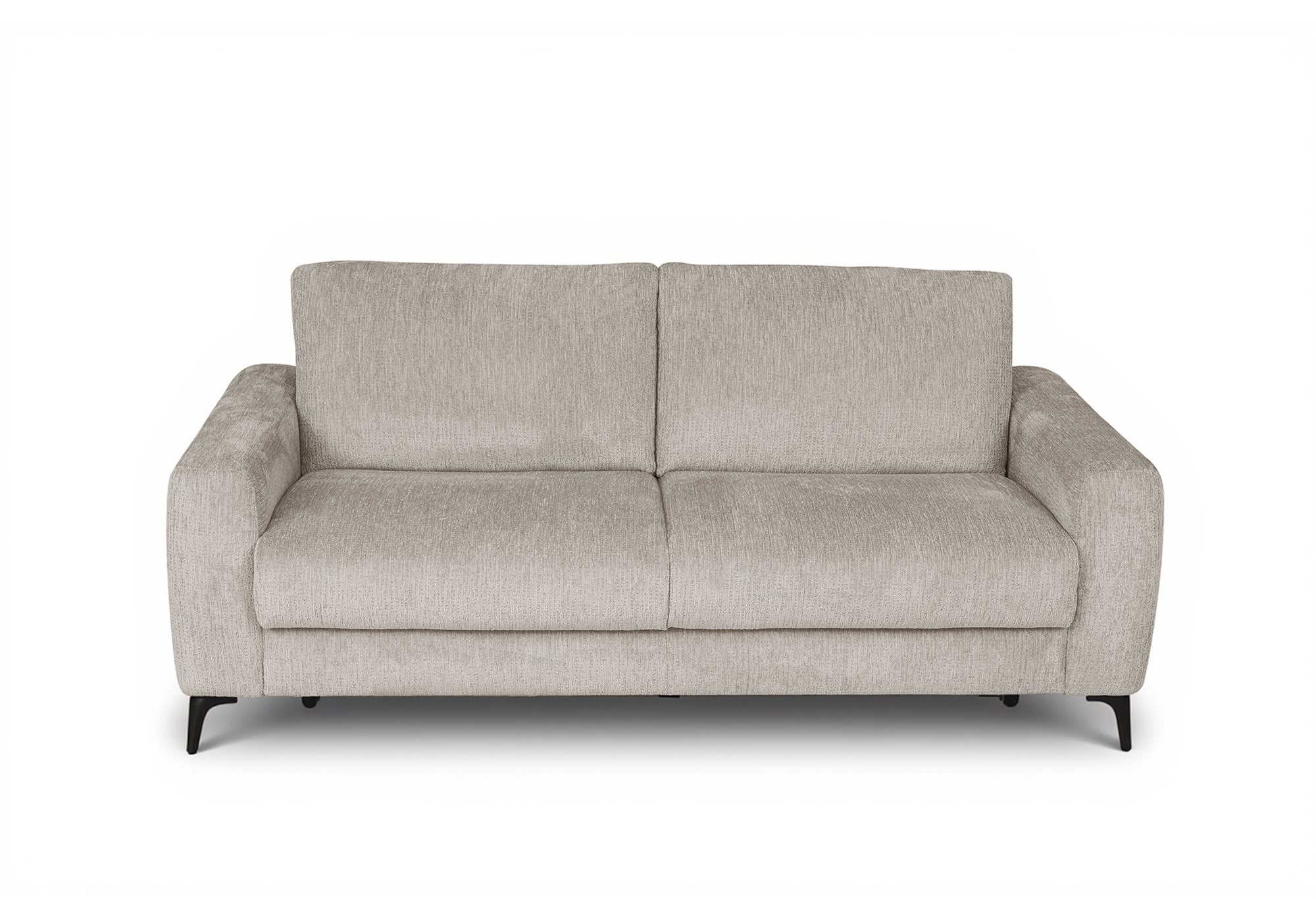 Canapé convertible 3 places en velours chiné beige NONA