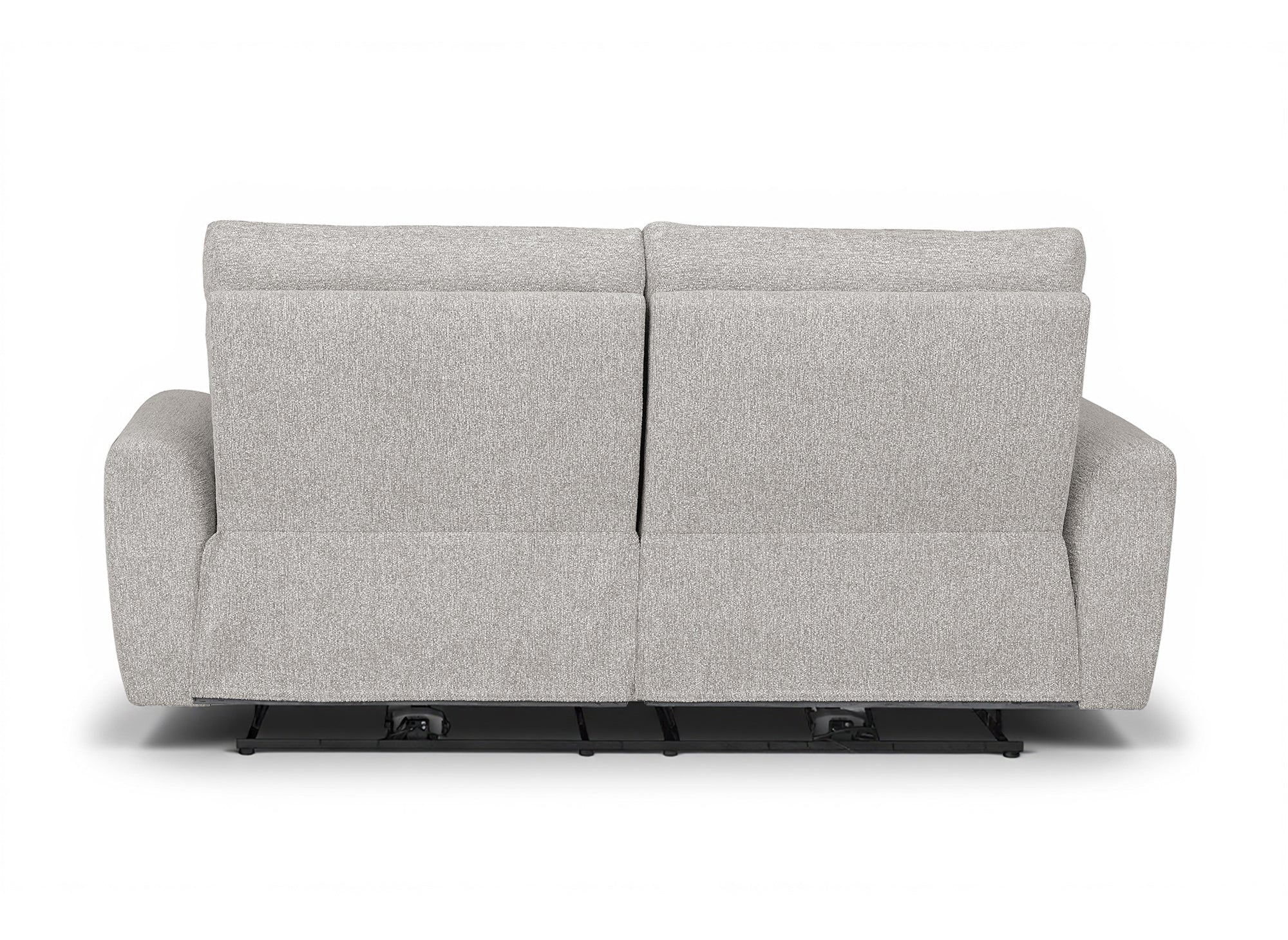 Canapé 3 places relax électrique en tissu bouclette beige DAVY
