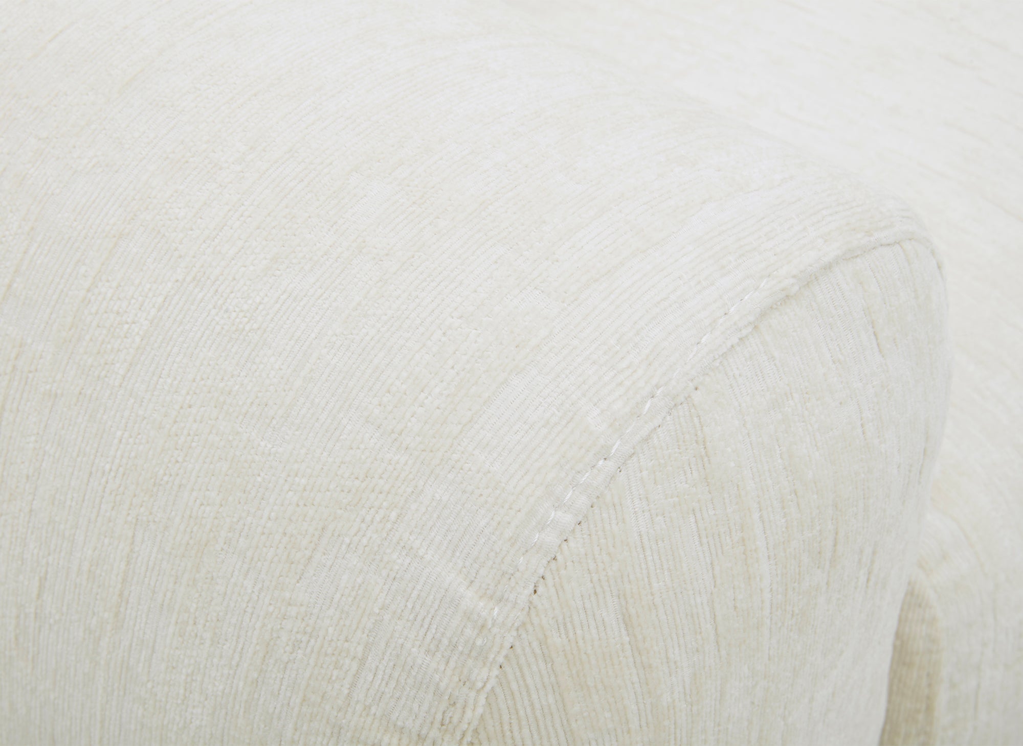 Canapé d'angle en velours chiné beige BALIANE