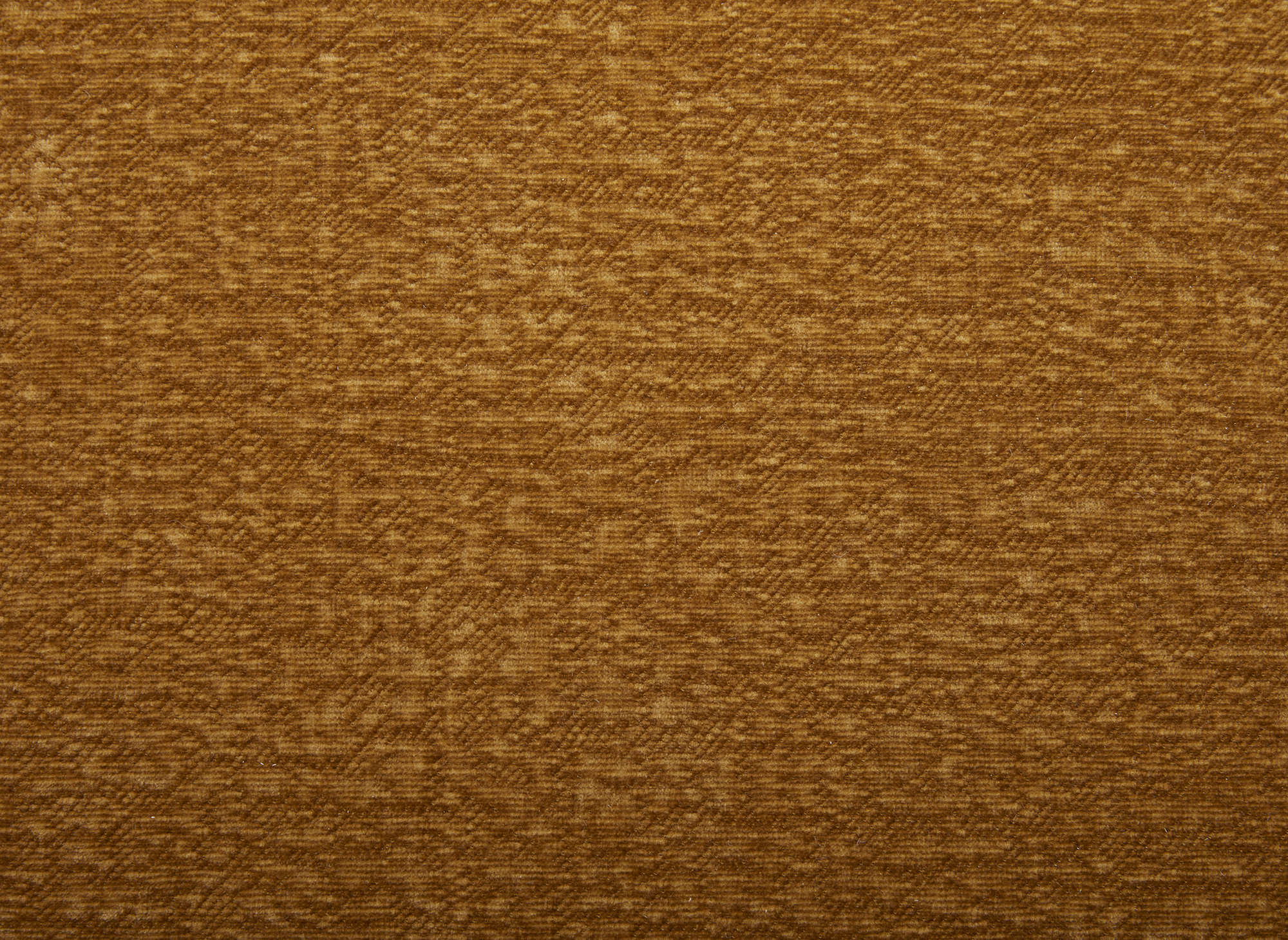 Canapé droit 5 places en velours tissé moutarde IMENIA