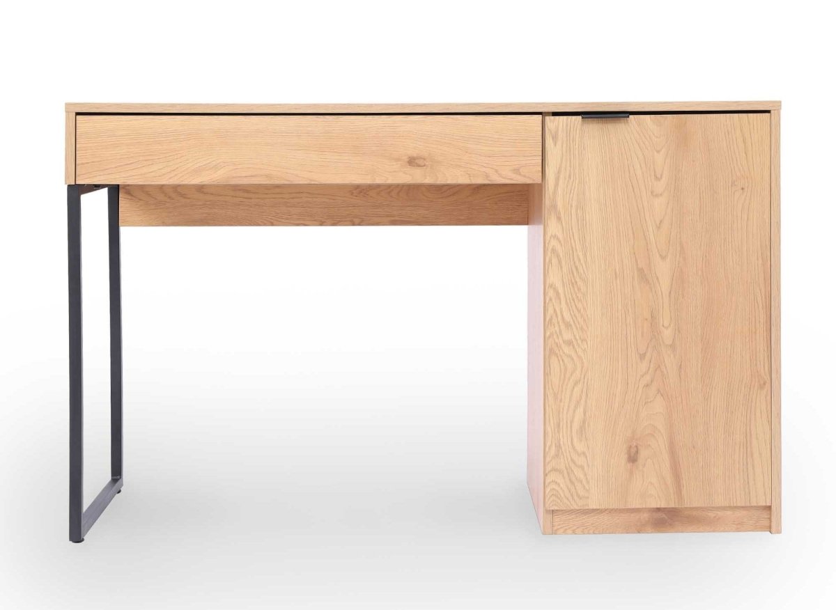 Bureau avec rangement en bois et métal BLAISE - DécoInParis