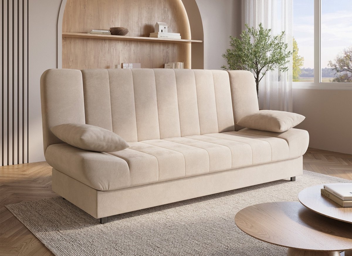 Canapé clic - clac convertible beige KOTI - DécoInParis