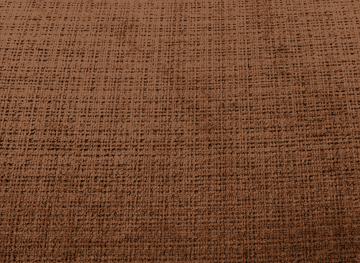 Canapé d'angle convertible avec coffre en velours chiné terracotta MAHLONE - Angle gauche - DécoInParis