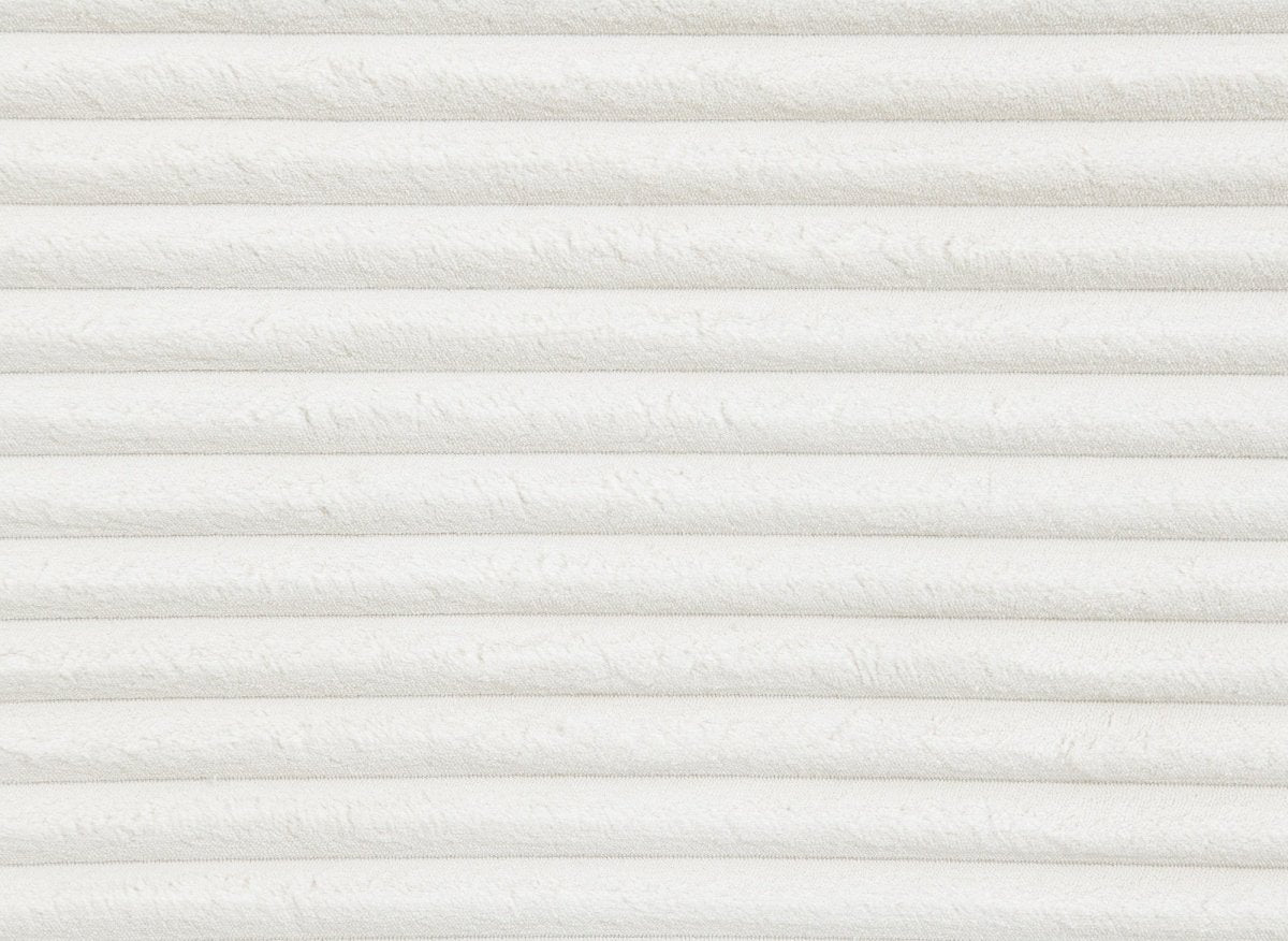 Canapé d'angle convertible avec méridienne et coffre en gros côtelé doux beige TILDA - Angle droit - DécoInParis