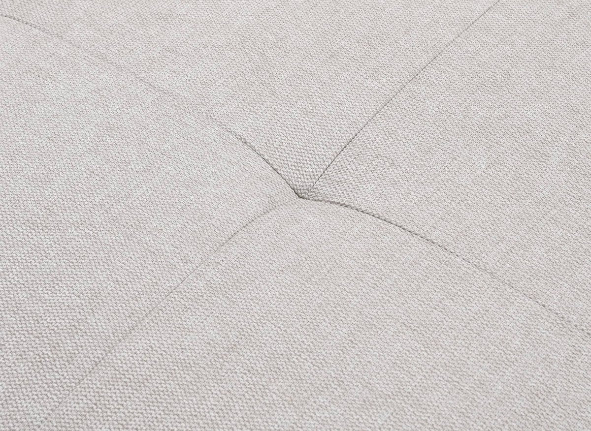 Canapé d'angle convertible en tissu beige MONICA - Angle droit - DécoInParis