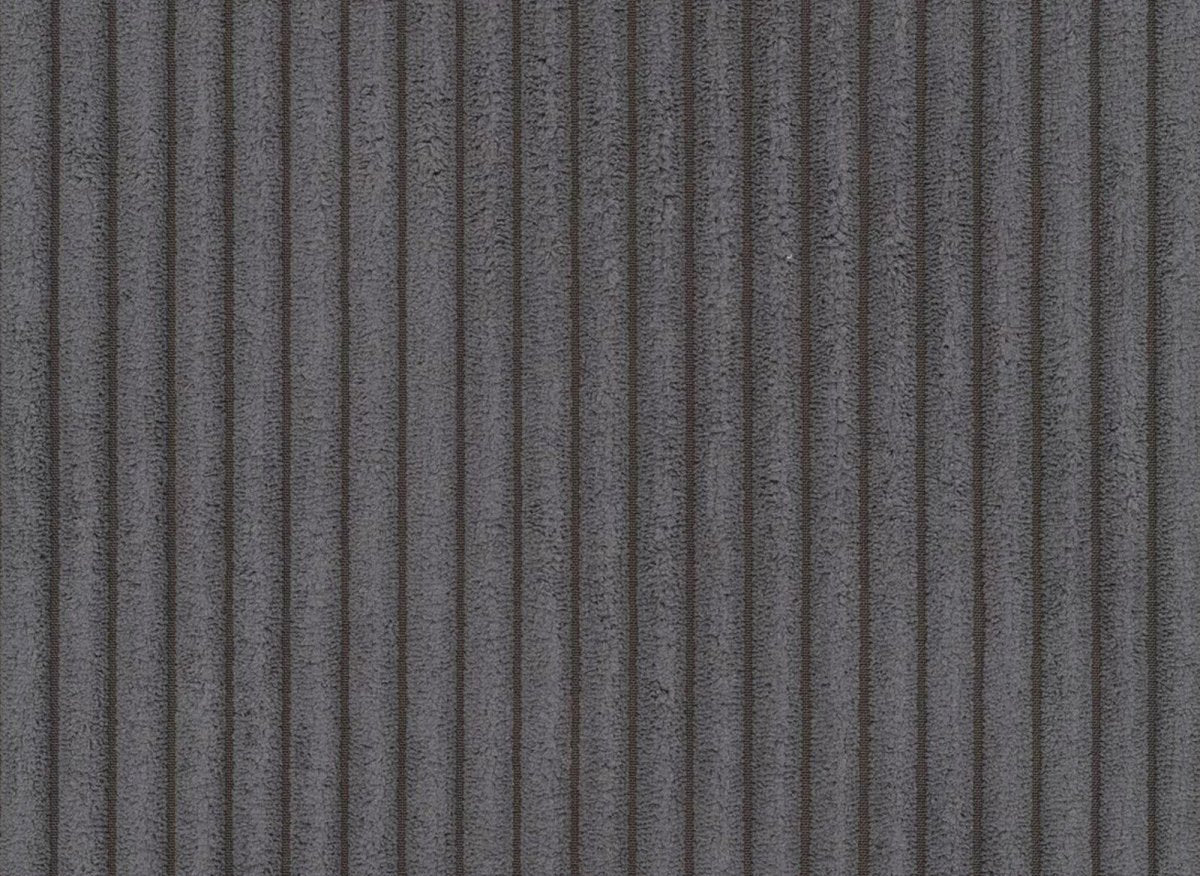 Canapé d'angle convertible et réversible avec coffre en velours cotelé gris anthracite - JADE - DécoInParis