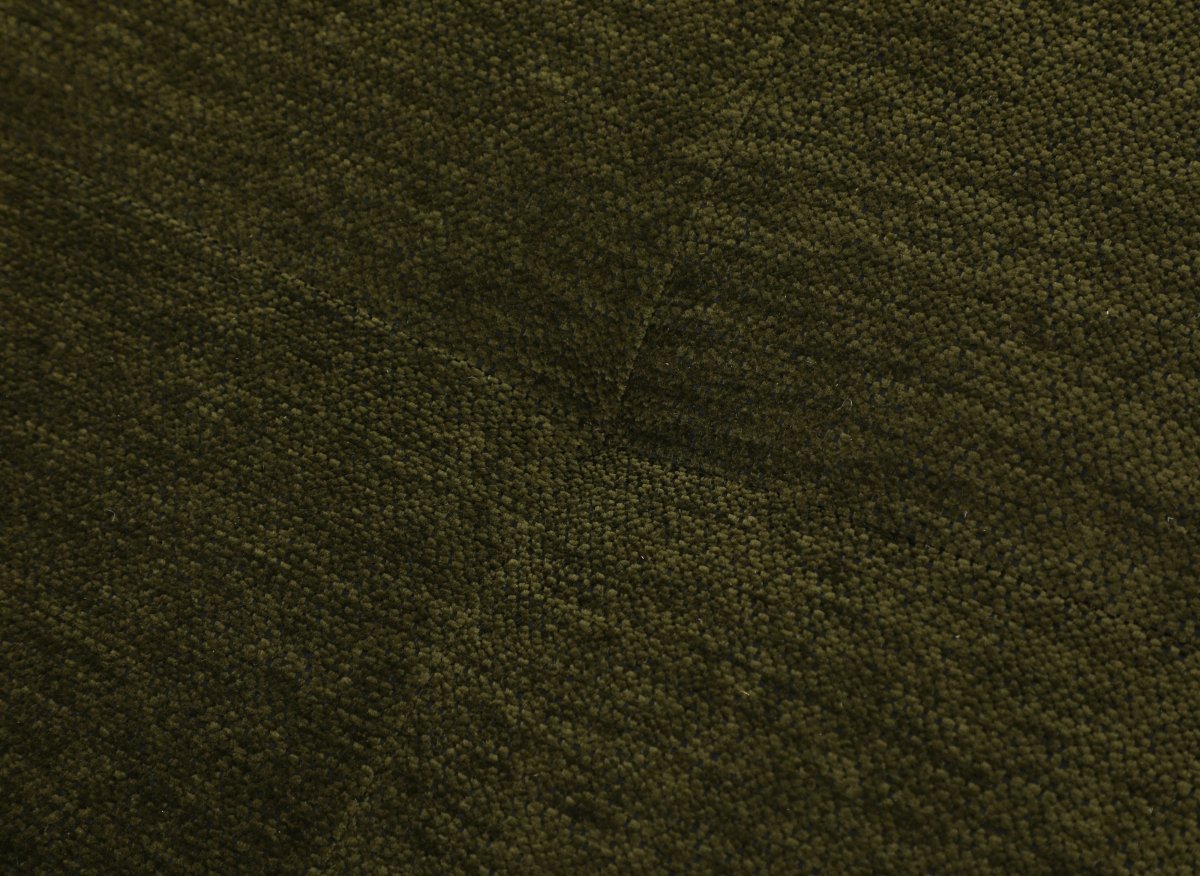 Canapé droit 1 place convertible en tissu texturé doux vert olive NATHEO - DécoInParis