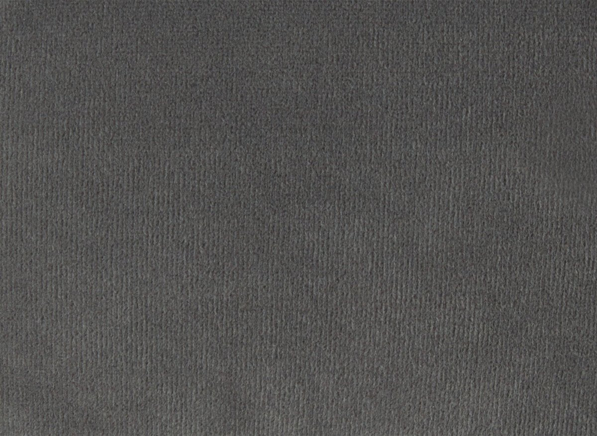 Canapé fixe 2 places capitonné chesterfield velours gris CARMEN - DécoInParis