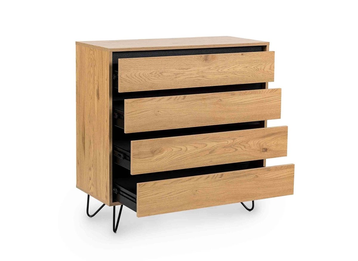 Commode 4 tiroirs en bois DARINA - DécoInParis