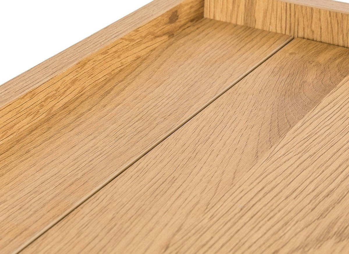 Commode 5 tiroirs avec coiffeuse en bois couleur chêne SACHA - DécoInParis