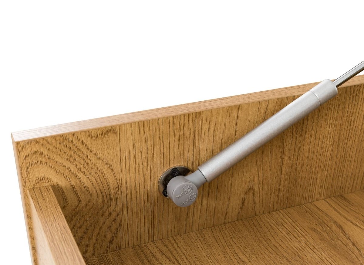 Commode 5 tiroirs avec coiffeuse en bois couleur chêne SACHA - DécoInParis