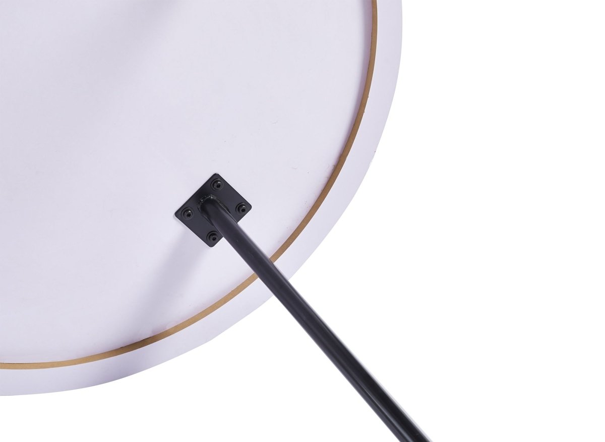 Ensemble table à manger en bois gris clair avec 4 tabourets gris IRINA - DécoInParis