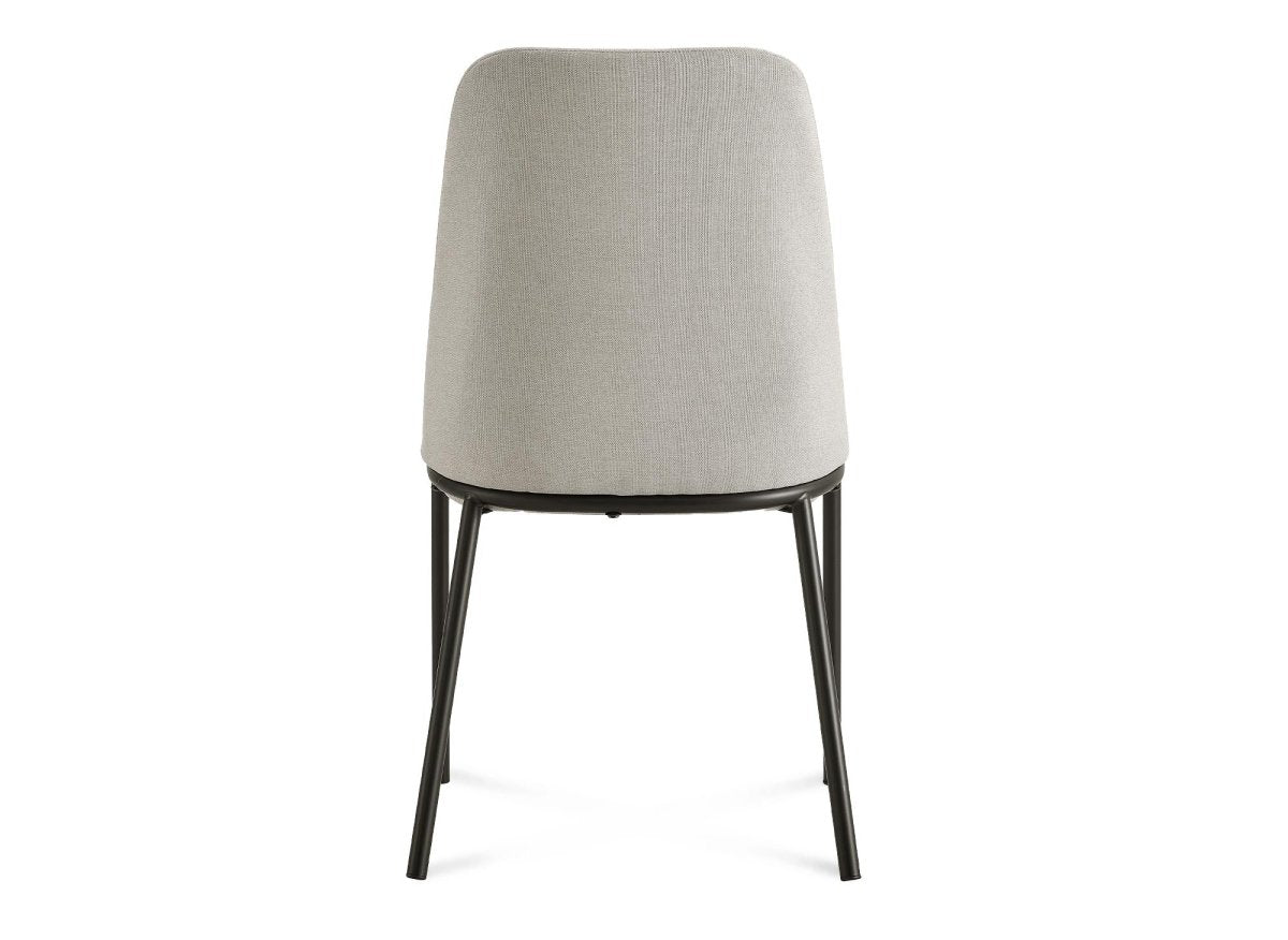 Lot de 2 chaises en tissu beige APRIL - DécoInParis