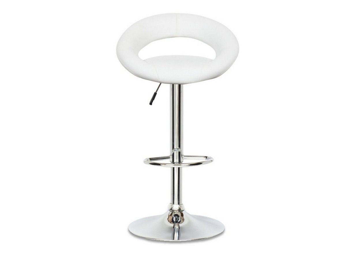 Lot de 2 tabourets de bar blanc JETI - DécoInParis