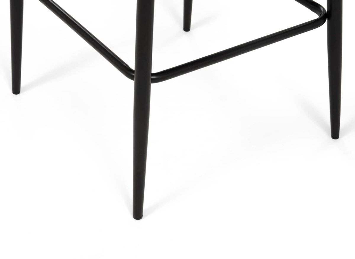 Lot de 2 tabourets de bar design en velours vert DEBBY - DécoInParis