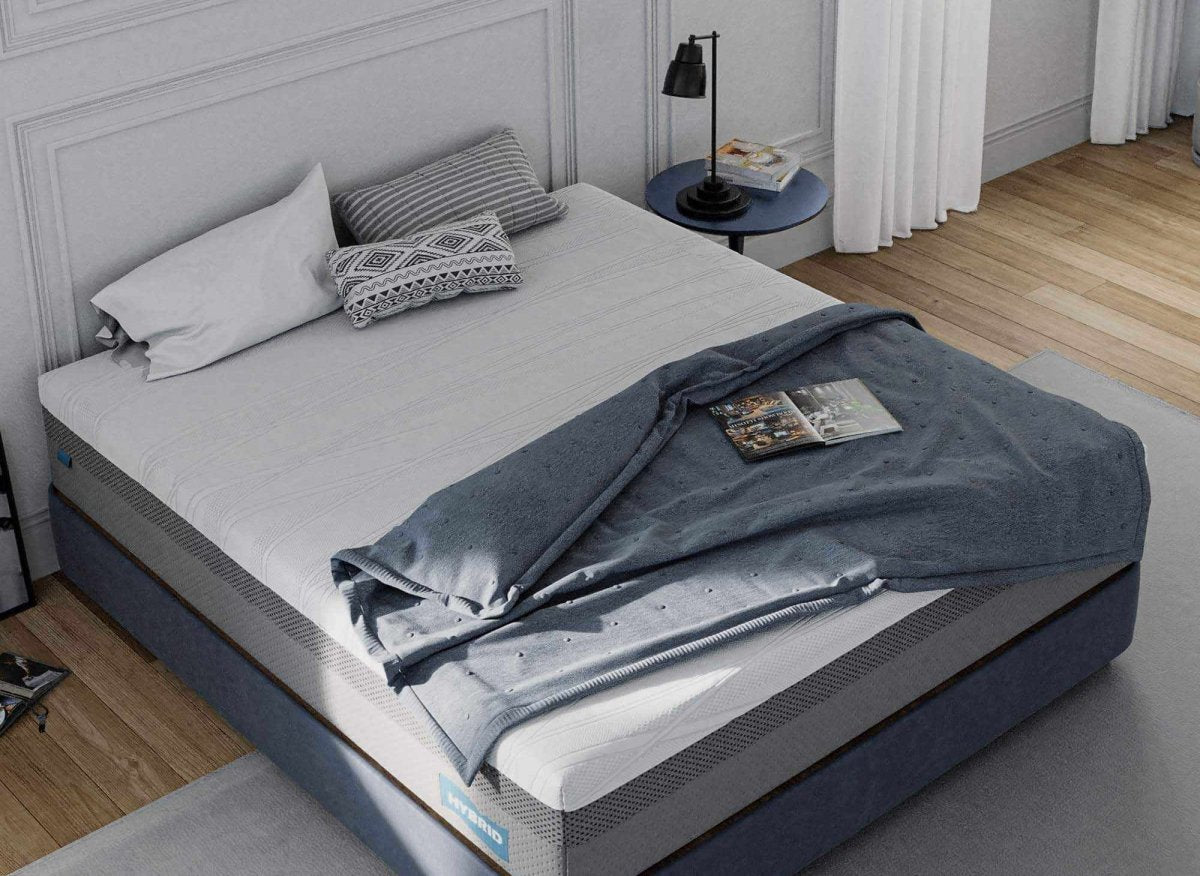 Matelas HYBRID 160 x 200 cm ressorts ensachés et mémoire de forme épaisseur 26 cm - DécoInParis