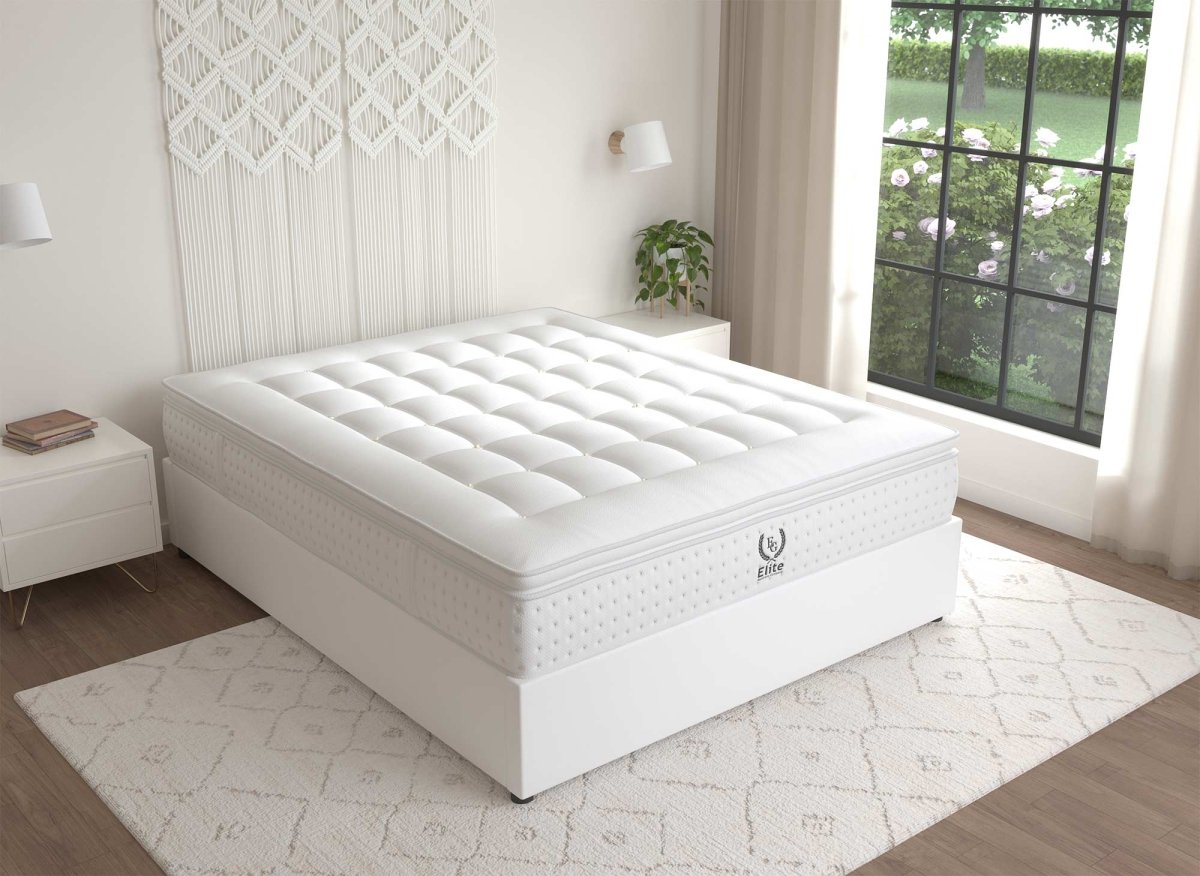 Matelas hybride mousse mémoire en gel et ressorts ensachés 180 x 200 cm épaisseur 31 cm SERENA - DécoInParis