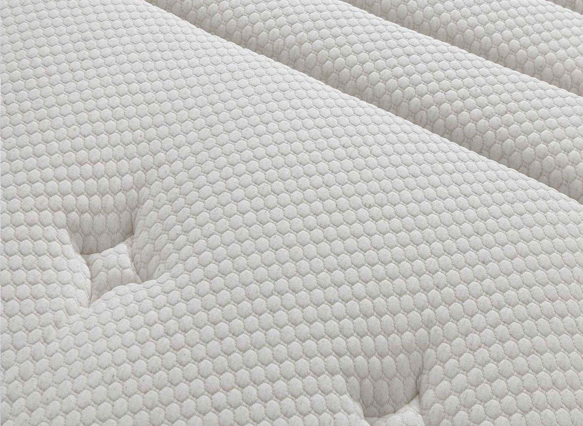 Matelas hybride NATURAL 160 x 200 cm ressorts ensachés et soie épaisseur 29 cm - DécoInParis