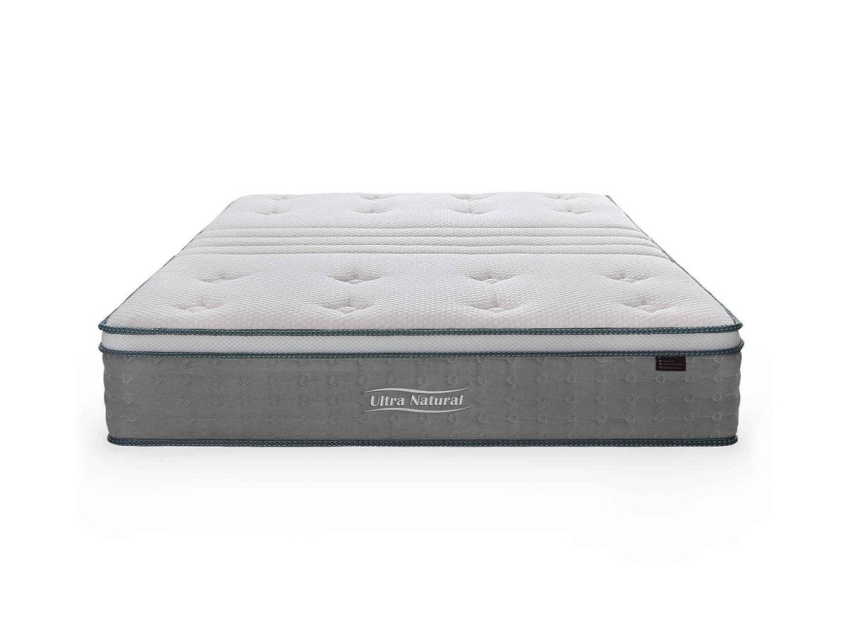 Matelas hybride NATURAL 180 x 200 cm ressorts ensachés et soie épaisseur 29 cm - DécoInParis