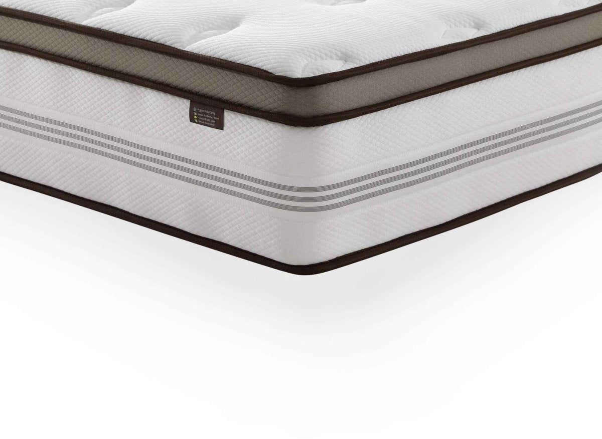 Matelas hybride ROYAL LUX 140 x 190 cm ressorts ensachés et mémoire de forme épaisseur 31 cm - DécoInParis
