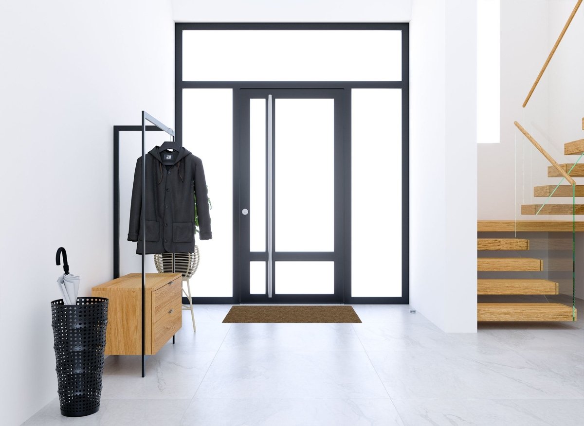 Meuble d'entrée portant et 2 tiroirs en bois et métal GLENN - DécoInParis