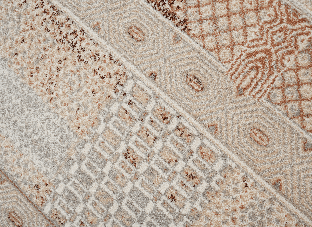 Tapis à motifs orientaux beige et marron 200 x 290 cm LUMA - DécoInParis