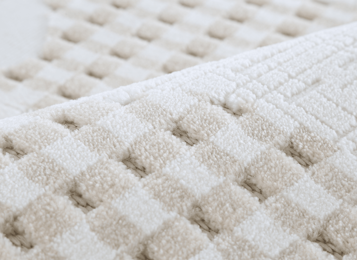 Tapis beige à motifs 160 x 230 cm BRUME - DécoInParis