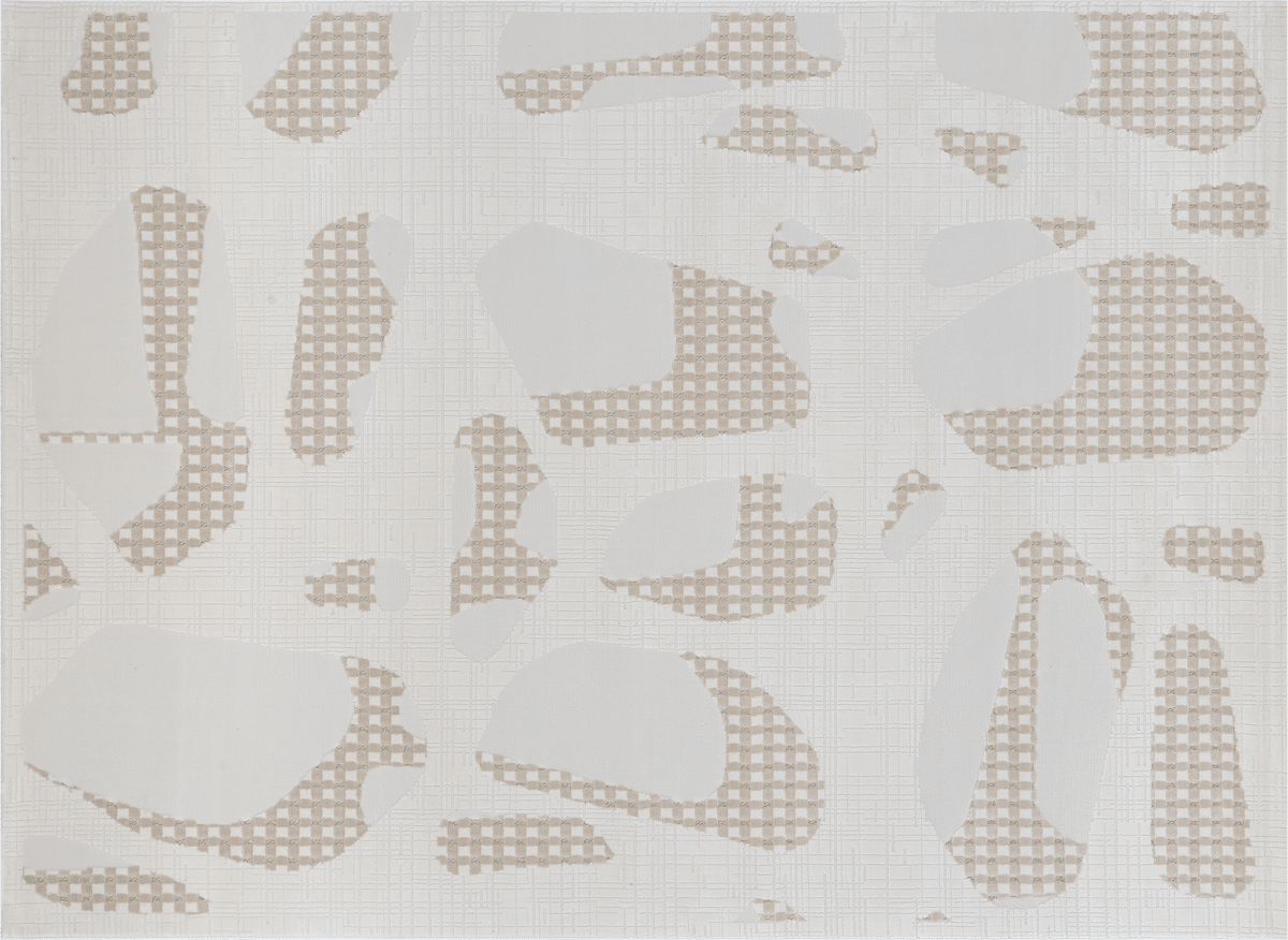 Tapis beige à motifs 200 x 290 cm BRUME - DécoInParis