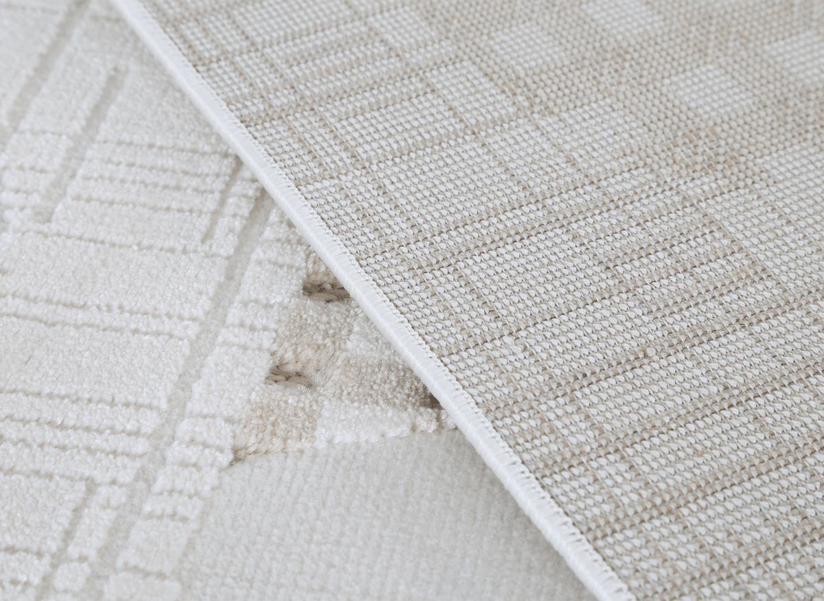 Tapis beige à motifs 200 x 290 cm BRUME - DécoInParis