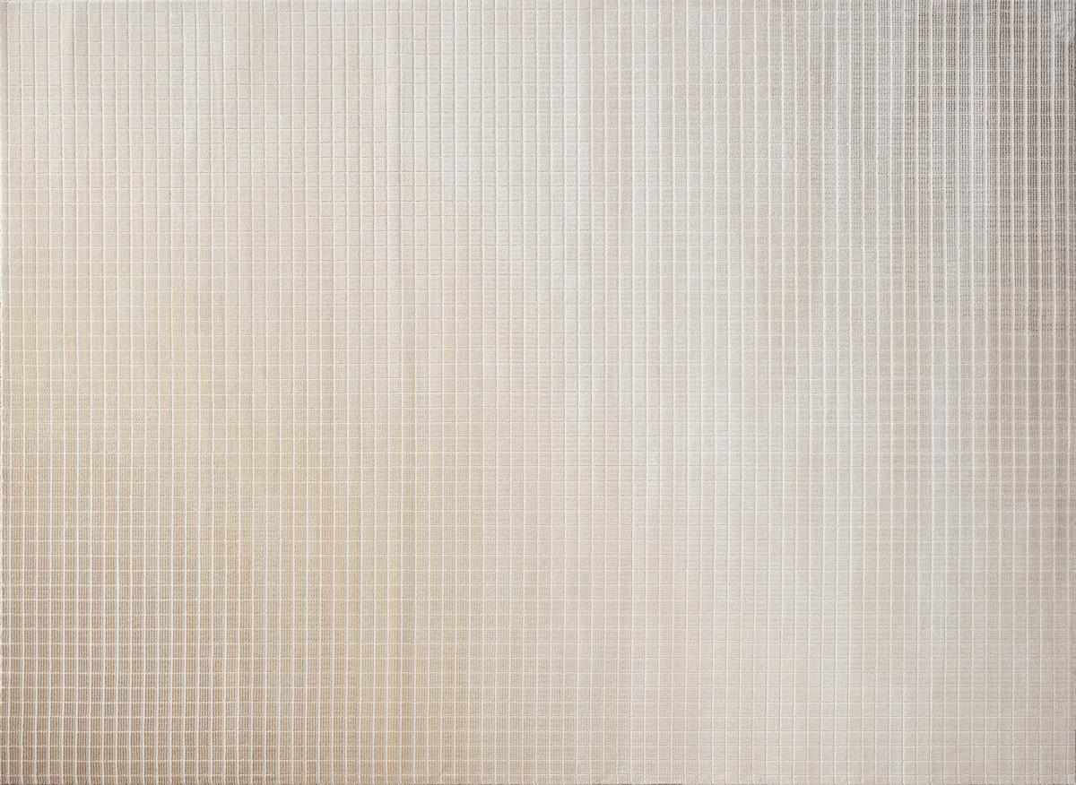 Tapis beige à petits carreaux 160 x 230 cm TALO - DécoInParis