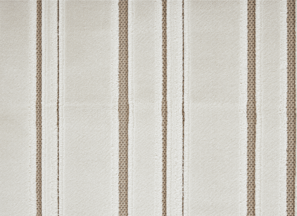 Tapis blanc écru à lignes asymétriques beiges 200 x 290 cm AYLAN - DécoInParis