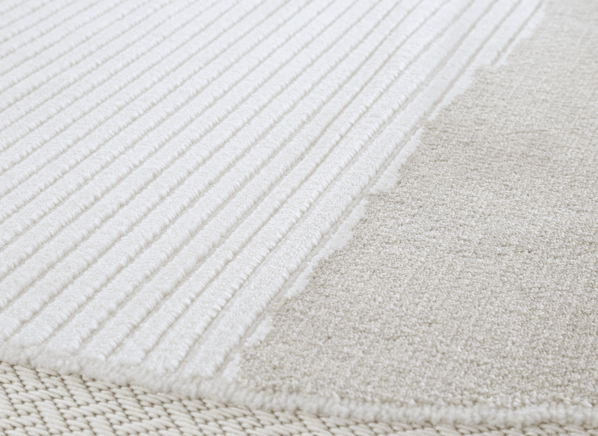 Tapis gris à motif circulaire 200 x 290 cm SYDNEY - DécoInParis