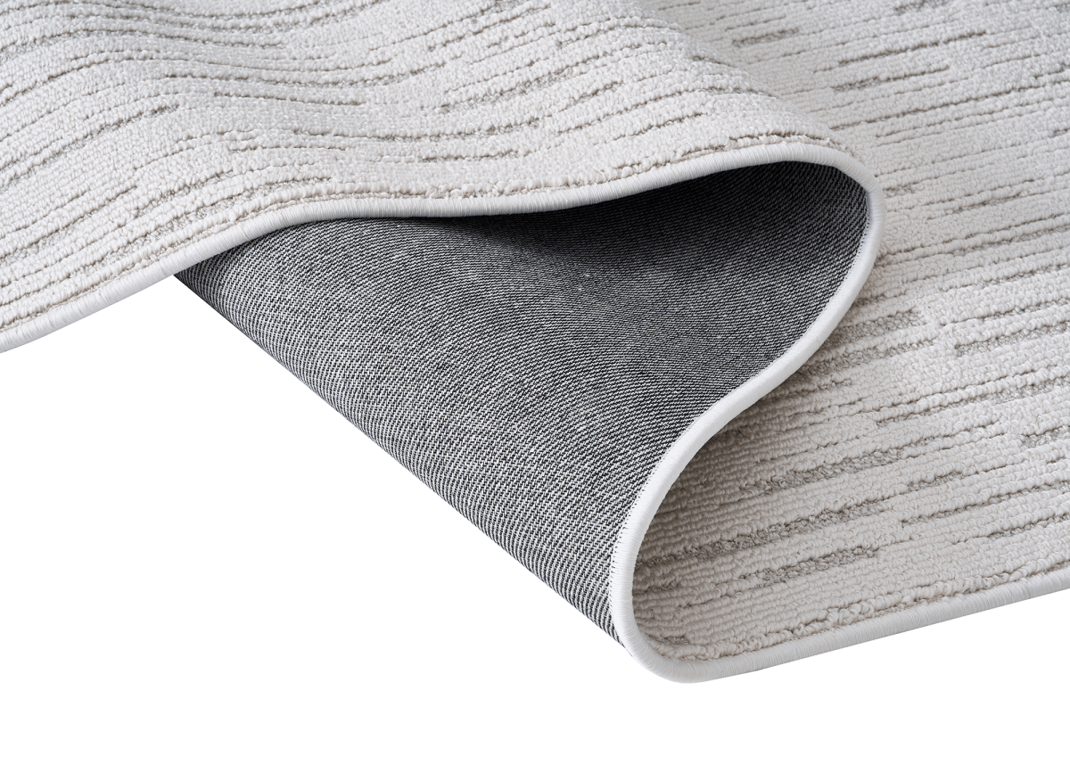 Tapis gris à motifs 200 x 290 cm BRIDGE - DécoInParis