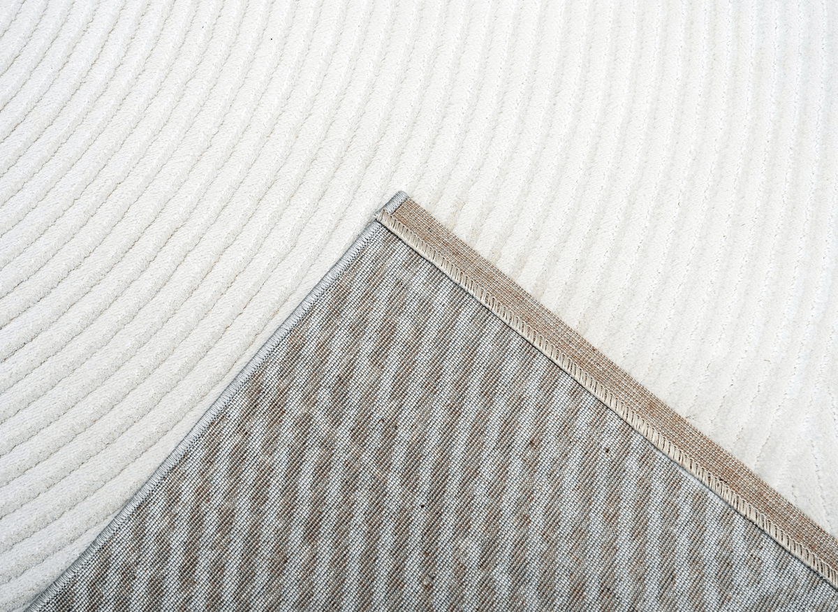 Tapis gris à motifs circulaires 200 x 290 cm NOLOCO - DécoInParis