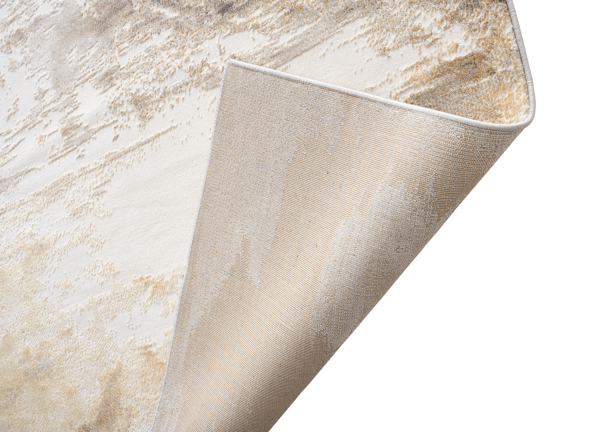 Tapis gris et beige à motifs 160 x 230 cm PISE - DécoInParis