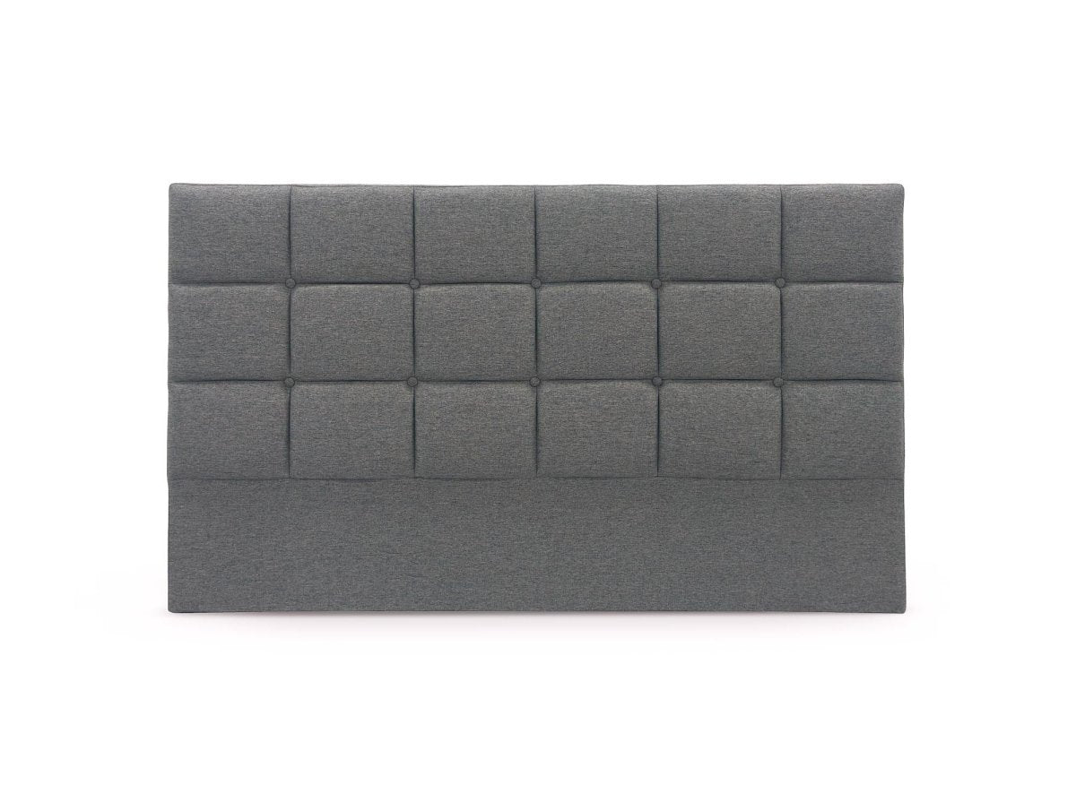 Tête de lit en tissu gris design 140 cm ALVERA - DécoInParis