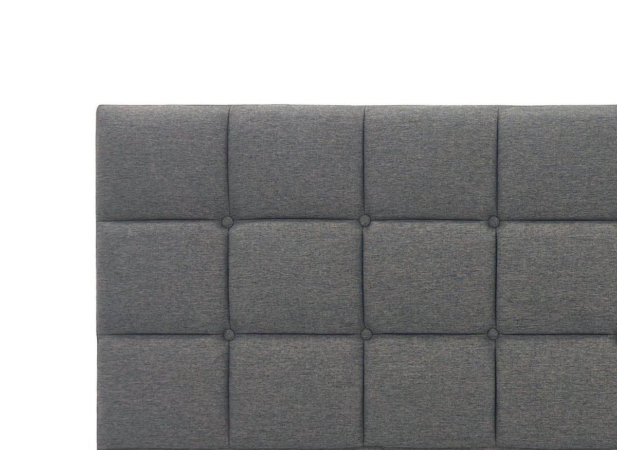Tête de lit en tissu gris design 160 cm ALVERA - DécoInParis